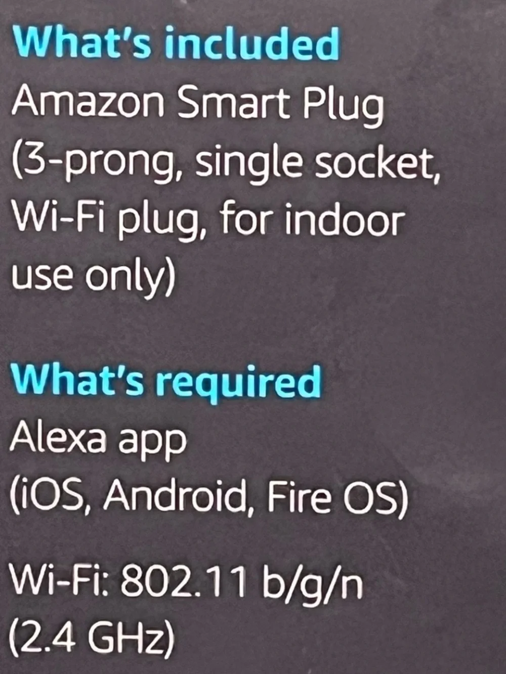 Amazon Smart Plug Single Outlet Wi‑Fi Adapter work with Alexa voice control